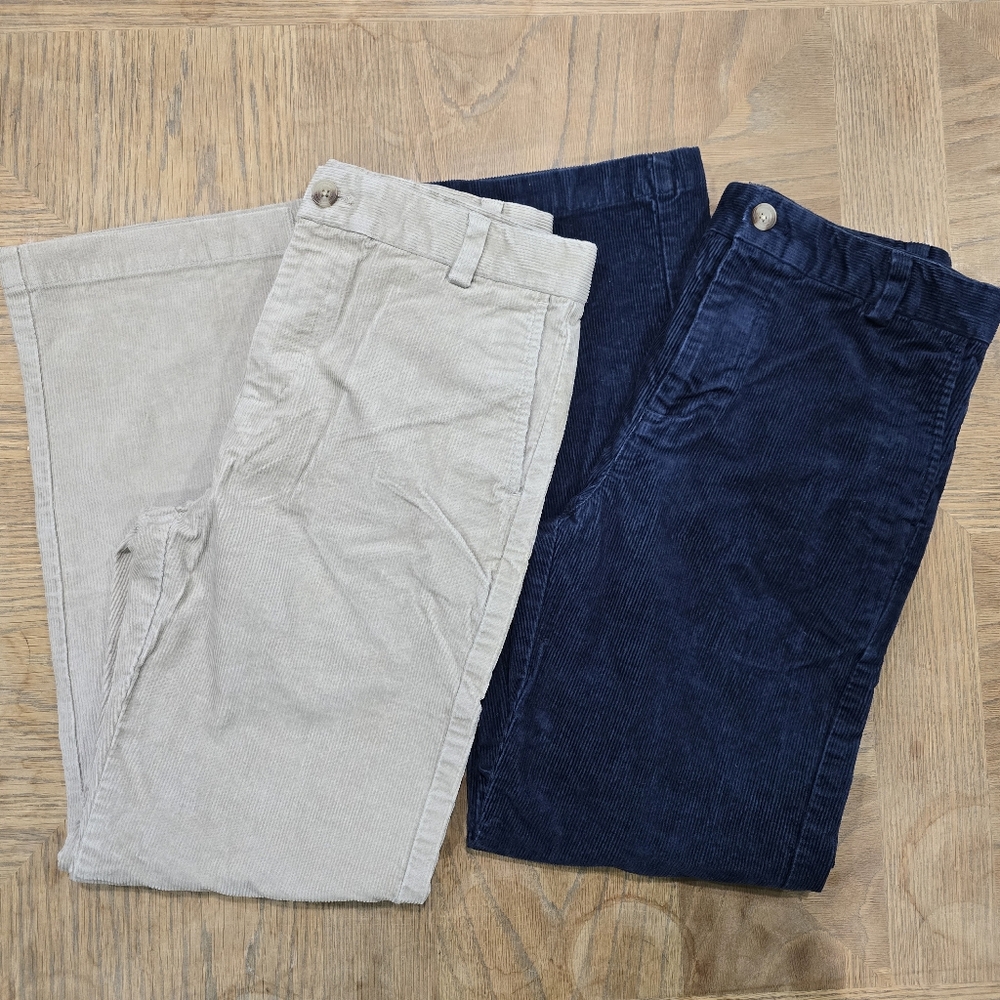 VINEYARD VINES Corduroy Pants in Navy and Beige Boys Size 14